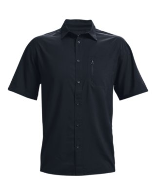 UPF-50+ Under Armour 1361278 Men's UA Tac Range Short Sleeve Button-Down Shirt 